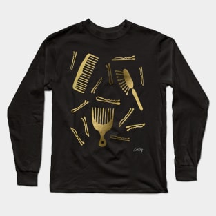 Good Hair Day Gold Long Sleeve T-Shirt